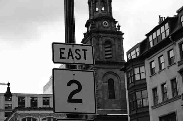 Boston East 2 sign